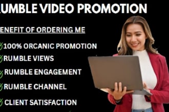 rumble promotion, rumble video promotion, video marketing, channel optimization