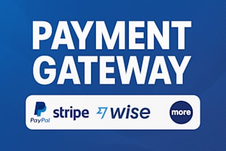 integrate stripe, paypal, wise payment gateway in react, PHP, laravel website