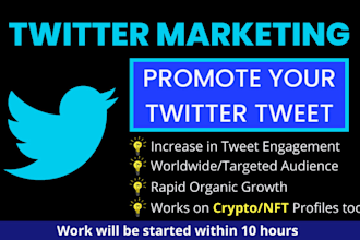increase x twitter marketing telegram cto defi crypto growth promotion