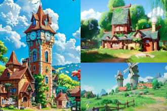 create 3d game environment 3d level design 3d game art blender unreal engine
