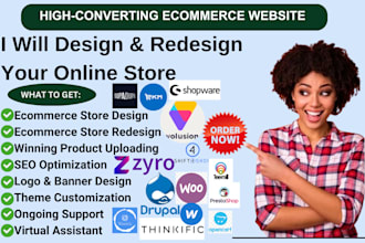 design redesign online store via supadupa volusion shift4shop ekm zyro website