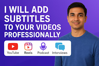 add accurate subtitles to your youtube and social media videos