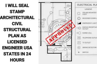 stamp architectural civil structural as licensed engineer usa states in 24 hours