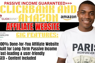 create autopilot amazon and clickbank afilliate website for passive income