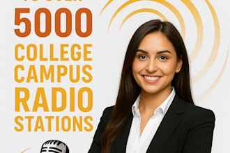 promote your gospel music to 5000 top new college campus radio station for air