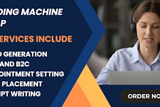 be your b2b cold calling, vending machine, appointment setter