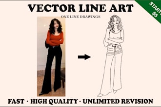 draw simple line art illustrations