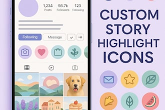 do custom instagram highlight icons