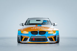 design bmw body kit wrap,racing car wrap,sporty stance,livery design, car bumper