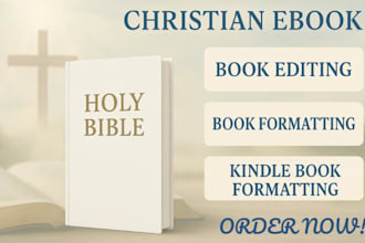 book editing formatting christian devotional book ghostwriting prayer amazon kdp