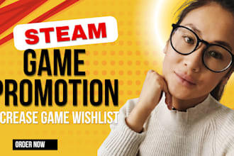 promote steam game to get steam wishlist, steam game promotion, steam players