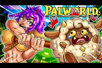 draw custom cartoon youtube thumbnail any style