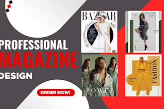 do magazine design, catalog, magazine layout, booklet, lookbook newsletter