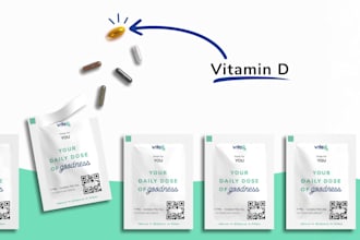 design captivating visuals for supplement brands