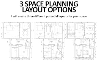 create floorplan options to test your space