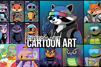 design custom nft art, unique cartoon nft collections