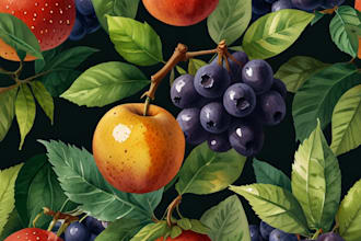 illustrate fruit, plant, or anything in digital watercolor