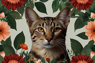 make any floral, animal or botanical art