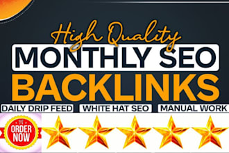 drip feed daily 30 backlinks of da 70 plus increase ranking and blogger outreach