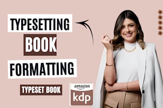 typesetting book formatting for amazon kdp typeset book design