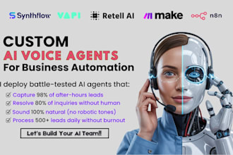 build best ai voice calling agent with vapi, retell, and make, n8n automation