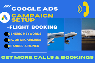 setup google ads for flight booking campaigns