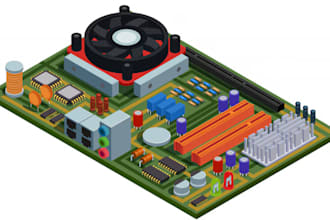 do a circuit design, schematic diagram, pcb board and pcb design