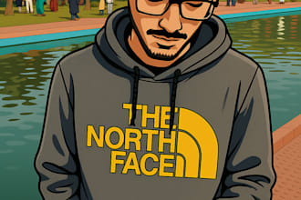 create a cartoon portrait in the style of gta using your photo