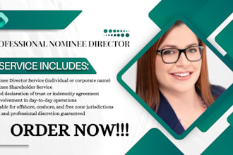 provide nominee director and shareholder services