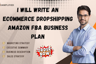 write an ecommerce dropshipping amazon fba business plan