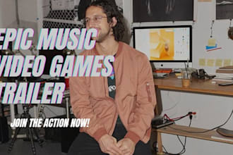 produce and compose epic music, ochestrals for your film trailer and video games