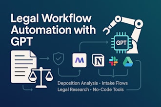 build an ai legal workflow automation with gpt and no code tools