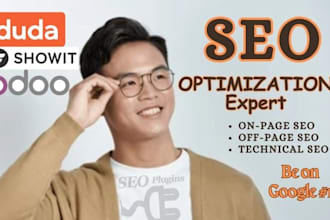 do showit, duda  or odoo SEO optimization for your showit, duda or odoo website