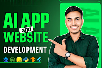 do develop ai mobile app and website development with deep learning and flutter