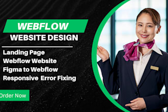 design webflow website, figma to webflow, webflow expert, webflow animation