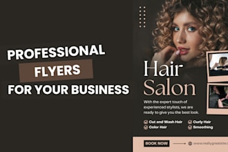 create professional business flyers, brochures, and marketing designs