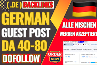 publish german guest post with dofollow backlinks on high authority german blogs