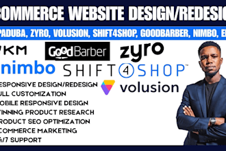 create shift4shop supaduba zyro volusion ekm goodbarber nimbo website design
