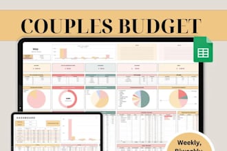 create custom automated couple spreadsheets and vba dashboards