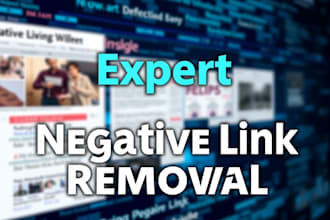 suppress and disavow your negative link, bad articles, mugshots from google