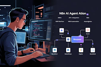 n8n ai agent API integration n8n workflow n8n automation makecom zapier zerowork