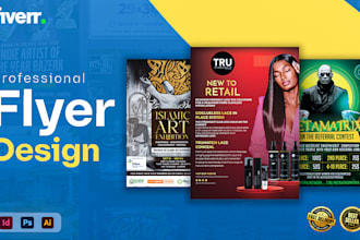 do creative flyer, brochure, poster, leaflet or catalog design for your business