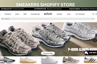 create a shopify store for sneakers, shoes, and streetwear