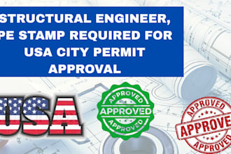 provide stamp floor plans, mep, structural review for city permits