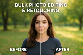 do professional bulk photo editing and retouching services