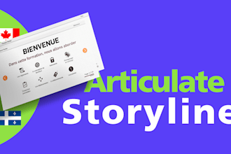 design interactive french canadian or english elearning courses with storyline