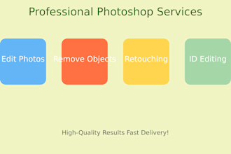 design photoshop images, id editing, and other  services
