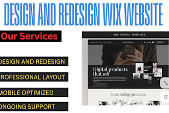 design redesign mobile responsive wix website