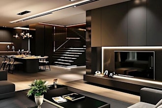 design stunning modern interiors for homes, offices, cafes and luxury space