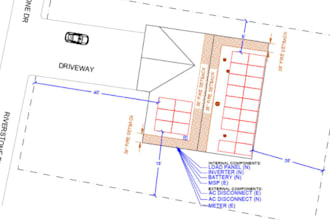 design solar pv permit plans on aurora, autocad and design solar pv system